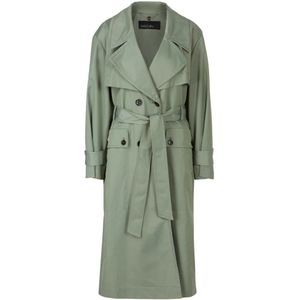 Marc Cain, Dames, Mantels, Groen, Maat: M Katoen,