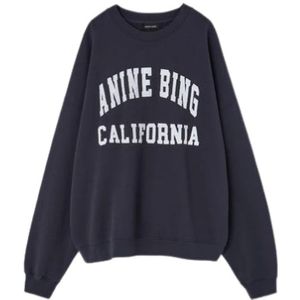Anine Bing, Dames, Sweatshirts & Hoodies, Zwart, Maat: L Katoen,