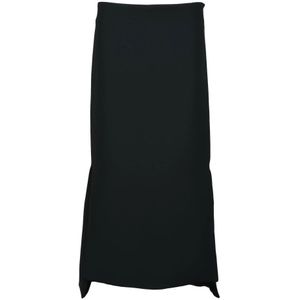Sportmax, Dames, Rokken, Zwart, Maat: 2XS Poliester,