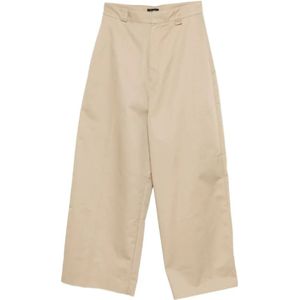 Willy Chavarria, Heren, Broeken, Beige, Maat: W34 Leer,