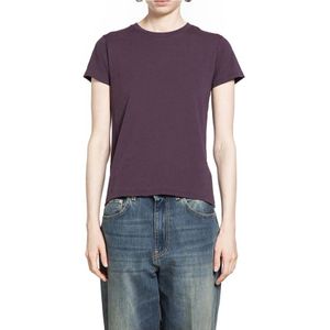 6397, Dames, Tops, Paars, Maat: M Katoen,