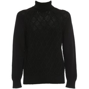 Drumohr, Heren, Truien, Zwart, Maat: XL Wol,