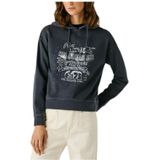 Pepe Jeans, Dames, Sweatshirts & Hoodies, Grijs, Maat: L Katoen,