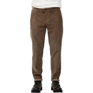 Dondup, Heren, Broeken, Bruin, Maat: W33 Velours,