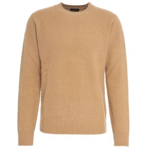 Roberto Collina, Heren, Truien, Bruin, Maat: M Wol,