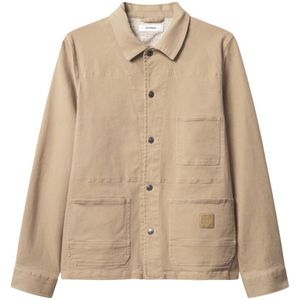 Gabba, Heren, Jassen, Beige, Maat: S Katoen,