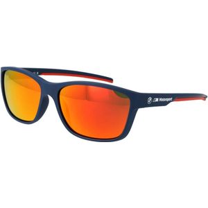 BMW Motorsport - BS0036 - Zonnebril - Blauw - Oranje Lenzen - 100% UVA & UVB Bescherming