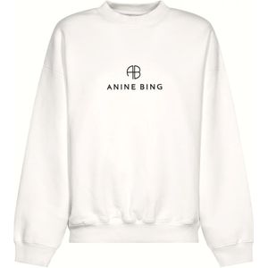 Anine Bing, Dames, Sweatshirts & Hoodies, Wit, Maat: XS Katoen,