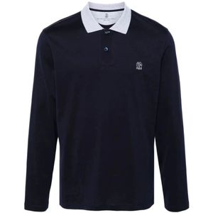 Brunello Cucinelli, Heren, Tops, Zwart, Maat: S Katoen,