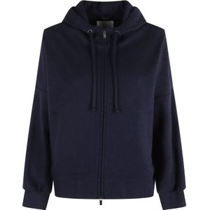 Circolo 1901, Dames, Sweatshirts & Hoodies, Blauw, Maat: S Katoen,