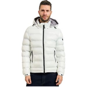 YES Zee, Heren, Jassen, Wit, Maat: M Nylon,