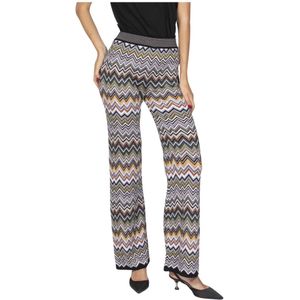 Missoni, Dames, Broeken, Veelkleurig, Maat: XS Wol,