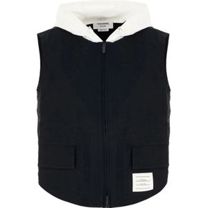 Thom Browne, Dames, Jassen, Blauw, Maat: XS Katoen,