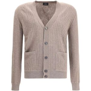 Brioni, Heren, Truien, Bruin, Maat: L Wol,