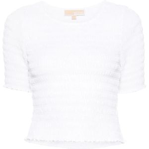 Michael Kors, Dames, Tops, Wit, Maat: XS Poliester,