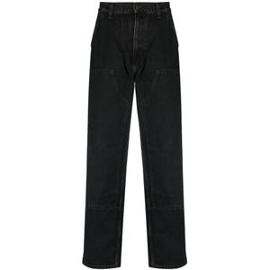 Carhartt Wip, Heren, Jeans, Zwart, Maat: W33 Denim,