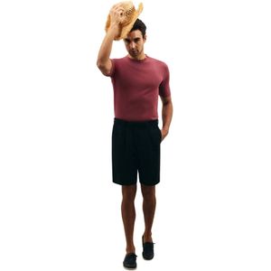 Boglioli, Heren, Korte broeken, Blauw, Maat: XL Linnen,