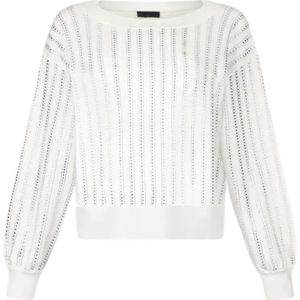 Liu Jo, Dames, Truien, Wit, Maat: M