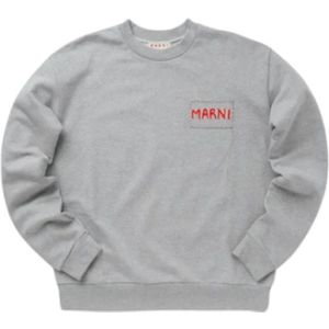 Marni, Heren, Sweatshirts & Hoodies, Grijs, Maat: XL Jersey,