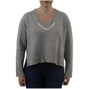 Brand Unique, Dames, Truien, Grijs, Maat: M