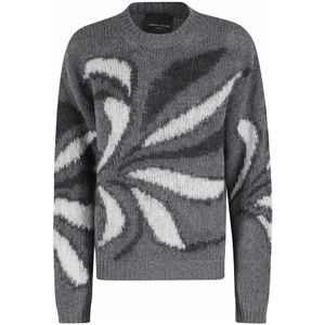 Roberto Collina, Dames, Truien, Grijs, Maat: S