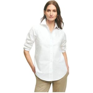 Brooks Brothers, Dames, Blouses & Shirts, Wit, Maat: XS Katoen,