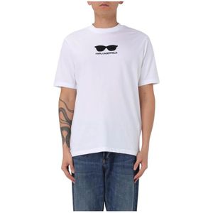 Karl Lagerfeld, Heren, Tops, Wit, Maat: S