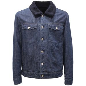 Dondup, Heren, Jassen, Blauw, Maat: L Denim,