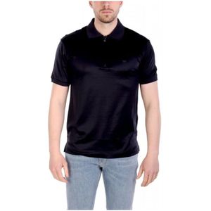 Emporio Armani, Heren, Tops, Blauw, Maat: 2XL Katoen,
