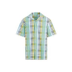 Lanvin Multicolor Geruite Bowling Shirt , Multicolor , Heren , Maat: 2XL