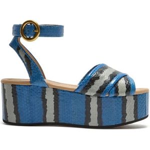 Maliparmi, Dames, Schoenen, Blauw, Maat: 36 EU Leer,