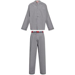 Diesel, Heren, Nachtkleding & Lounge, Grijs, Maat: L Katoen,