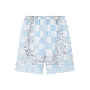 Versace Luxe Zijden Strand Shorts , Multicolor , Heren , Maat: S