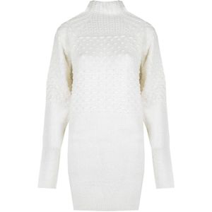 Silvian Heach - PGA22113VE - Jurk - Romig - Normale Pasvorm