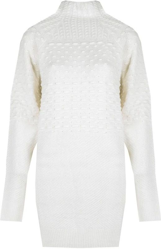 Silvian Heach - PGA22113VE - Jurk - Romig - Normale Pasvorm