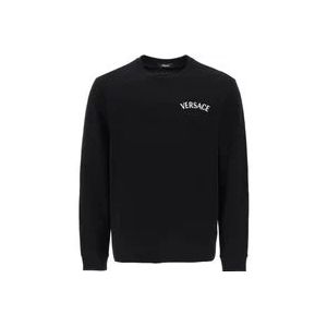 Versace Milano Stamp Longsleeve T-shirt , Black , Heren , Maat: XL