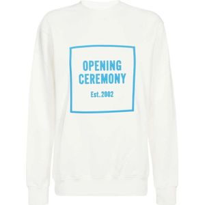 Opening Ceremony, Dames, Sweatshirts & Hoodies, Wit, Maat: XS Katoen,