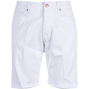 Michael Coal, Heren, Korte broeken, Wit, Maat: W29 Katoen,