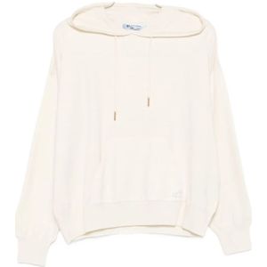 Blugirl, Dames, Sweatshirts & Hoodies, Wit, Maat: S Viscose,
