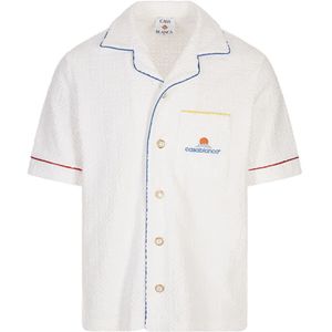 Casablanca, Heren, Overhemden, Wit, Maat: S Katoen,