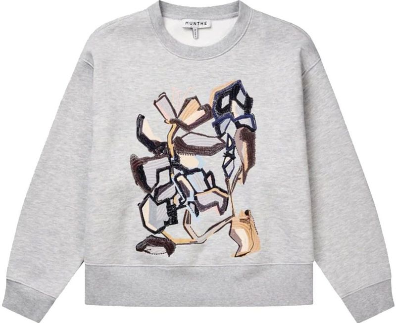 Munthe, Dames, Sweatshirts & Hoodies, Grijs, Maat: XS