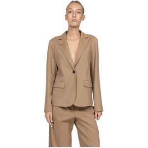 Fabiana Filippi, Dames, Jassen, Beige, Maat: XS Jersey,