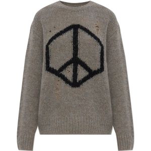 AllSaints, Dames, Truien, Grijs, Maat: XS Wol,