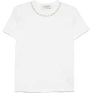 Ermanno Scervino, Dames, Tops, Wit, Maat: XS Katoen,