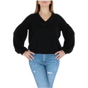 Pinko, Dames, Truien, Zwart, Maat: M Wol,