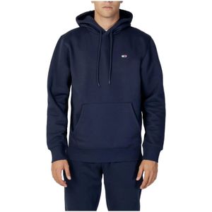 Tommy Jeans, Heren, Sweatshirts & Hoodies, Blauw, Maat: XS Katoen,