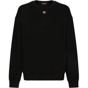 Dolce & Gabbana, Heren, Truien, Zwart, Maat: XS