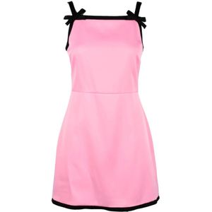 Msgm, Dames, Jurken, Roze, Maat: M Viscose,
