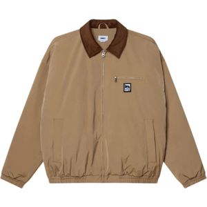 Obey, Heren, Jassen, Beige, Maat: S Poliester,