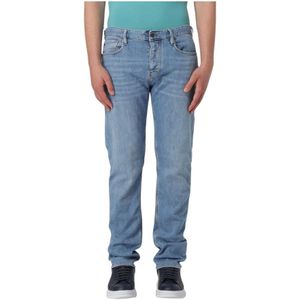 Emporio Armani, Heren, Jeans, Blauw, Maat: W30 Katoen,